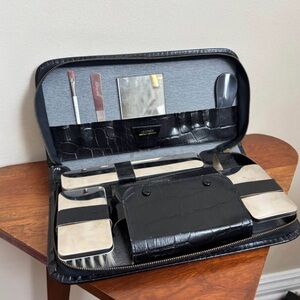Vintage Black Leather Grooming Kit